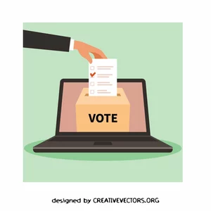 Online voting concept