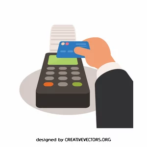 Contactless payment vector image