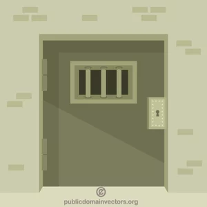 Prison steel door
