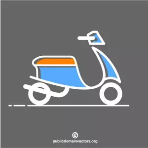Scooter motorcycle clip art