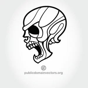 Skull vector image