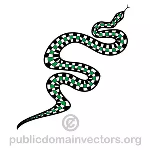 Vector image of a snake