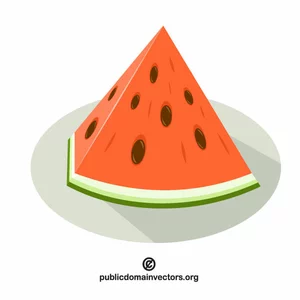 Watermelon slice vector graphics