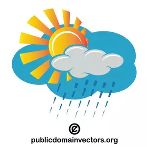 Weather symbol vector clip art